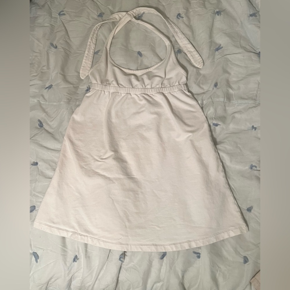 Y2K Victoria’s Secret White Halter Top Coverup Dress